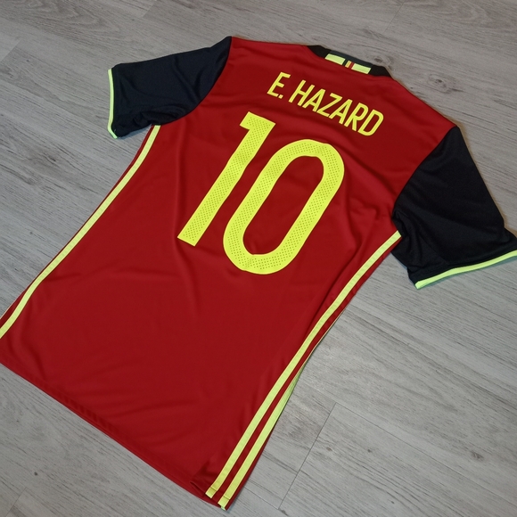 Eden Hazard #10 Belgium 2016/2017 ORIGINAL Adidas Rare Soccer Jersey S